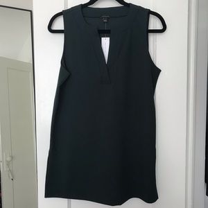 NWT Green Split Neck Tunic Tank Top Shell